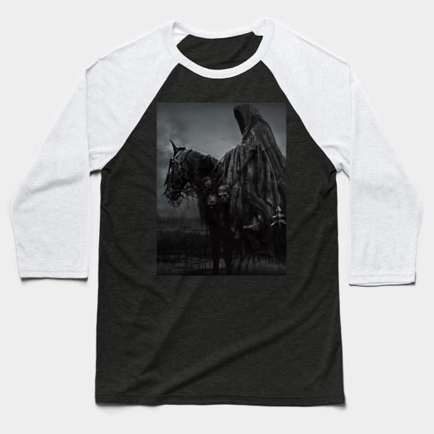 nazgul on horse Baseball T-Shirt by mustaphadesign